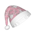 thumbnail image 2 of Cauagu Rabbit And Flower for Adult Christmas Hat,1-Pack Xmas Holiday Hat Santa Hat for Women & Men Festive Headwear Accessories Fit for Christmas/New Year/Party, 2 of 6
