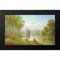 thumbnail image 2 of Glassl, Helmut 18x12 Black Modern Framed Museum Art Print Titled - SILENT WATERS, 2 of 5