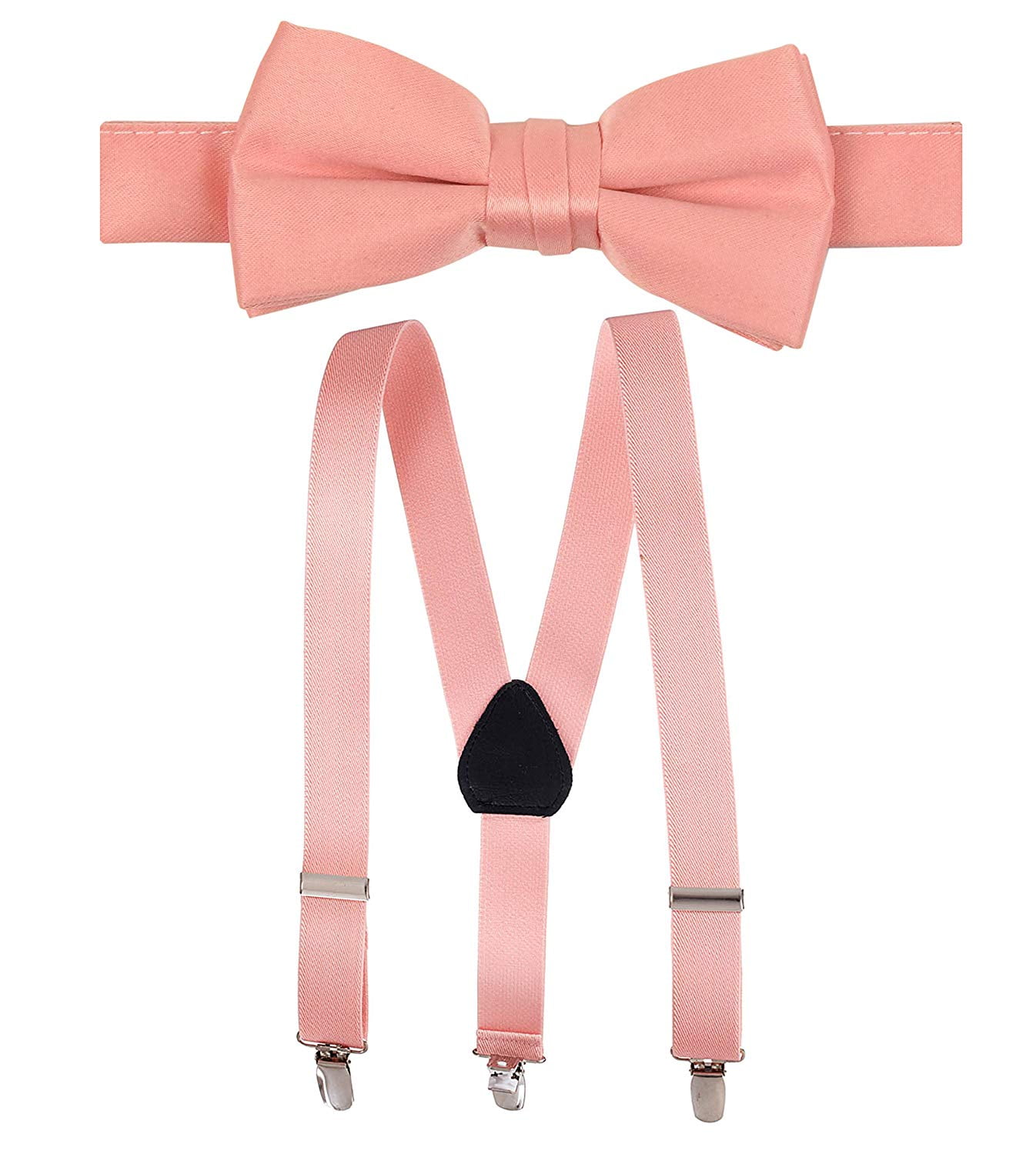 New KID'S BOY'S 100% Polyester Pre-tied Bow tie only light pink formal wedding 
