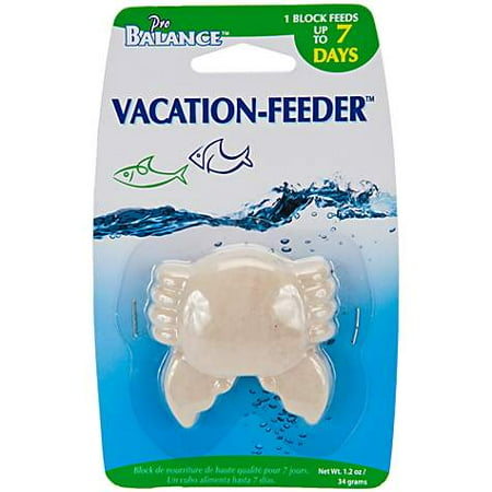 - Penn Plax Crab Shape Vacation Fish Feeder, 1.3 oz (pack of 1)