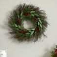 thumbnail image 3 of Nearly Natural Plastic Floral Spruce Wreath, 20" (Assorted Colors), 3 of 4