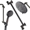 thumbnail image 2 of Hotel Spa 11" Solid Brass Adjustable Shower Extension Arm with Lock Joints. Lower or Raise Any Rain or Handheld Showerhead to Your Height & Angle / 2-Ft Range - Universal Connection, Oil Rubbed Bronze, 2 of 4