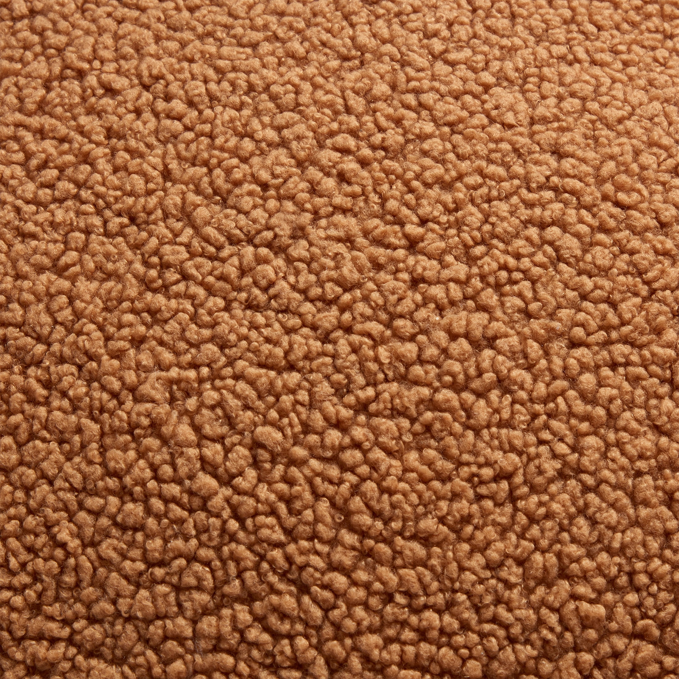 (3 pack) Mainstays Teddy 21" Round Caramel Faux Fur Decorative Pillow