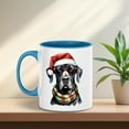 thumbnail image 2 of Hello Winter Great Dane Frosty Morning Walk Welcome Snowy Christmas 11oz Accent Two-tone Mug Danes Dog Lover Gifts Coffee Tea Cup - 02018, 2 of 5