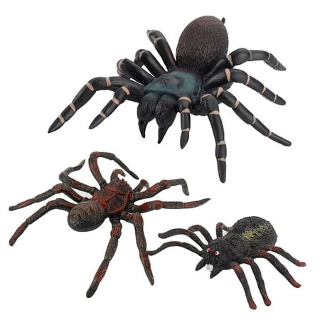 

HLONK Black Spider Simulation Insect Solid Model Children Tricky and Scary