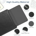 thumbnail image 6 of Fintie Sleeve Case for MacBook Air 13.6 M3 M2 / MacBook Pro 14 / MacBook Pro 13 M2 (2016-2023) / MacBook Air 13.3 - Premium PU Leather Slim Bag Cover with Stand Feature, Black, 6 of 7