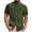 #Army Green, variant on DPTALR Men's Casual Solid Color Short Sleeve Stand Collar T-shirt,Army Green, XXL