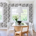 thumbnail image 3 of Brewster Nyssa Grey Leaves Unpasted Non Woven Wallpaper, 20.5-in by 33-ft, 56.4 sq. ft., 3 of 4