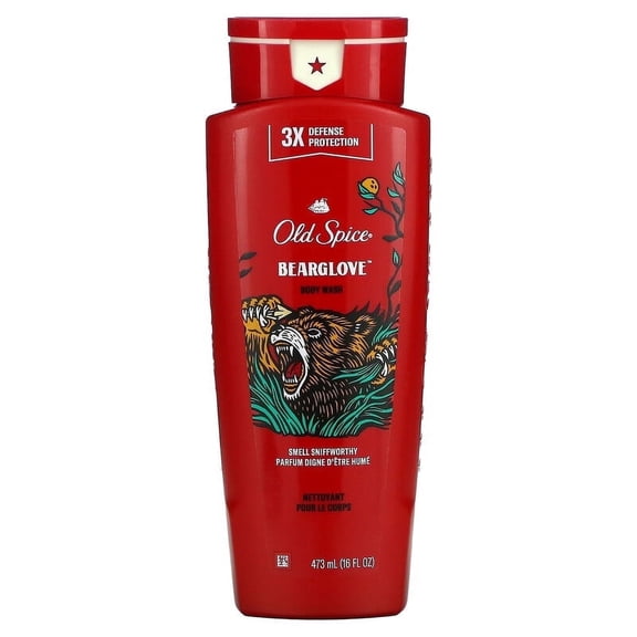 Old Spice, Body Wash, Bearglove, 16 fl oz (473 ml) Pack of 2
