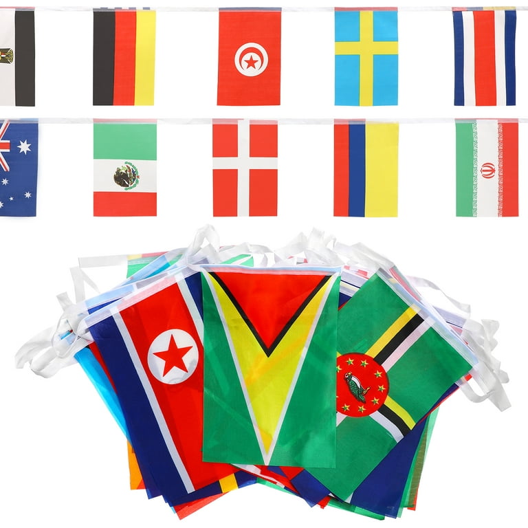 200pcs String Country Flags World International Flags Sports Clubs