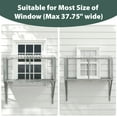 thumbnail image 5 of COZIWOW Weatherproof Cat Window Perch, Outdoor Cat Catio, Cat Cage for Cat Patio, Cat Window Box, Dark Gray, 5 of 6