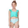 thumbnail image 2 of Ytdscs Baby Kids Girls Bikini Bathing Suits Set Cute Ruffles Swimsuits Sun Protection Halter Swimwear Two-Piece Size (2-12T), 2 of 9