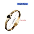 thumbnail image 5 of Oasiva Unique Roman Letter Bangle Fashionable Women's Bracelet Gift for Her Couple, 5 of 16