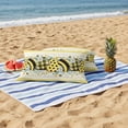 thumbnail image 4 of Bee Love Outdoor Pillow Covers Pack of 2 Vintage Country Yellow Bee Plaid Dot Love Floral Honeycomb Waterproof Throw Pillow Covers Decorative Cushion Cases for Patio Garden Tent Balcony 20x12 inch, 4 of 9