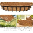 thumbnail image 6 of 36'' Trough Coco Coir Liners Planter Replacement,Casewin Natural Thick Coco Fiber Liner Breathable Plant Hanging Basket Liner,Window Deck Pre-Formed Replacement for Window Boxes, Basket Planters, 6 of 7