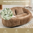thumbnail image 2 of New Floor Sofa Chair - Breathable HD Foam Filling Bean Bag Chair for Adults, Spacious 47" Seat Width & Low Profile (13.4"H), Bean Bag Couch for Bedroom Living Room, 2 of 6