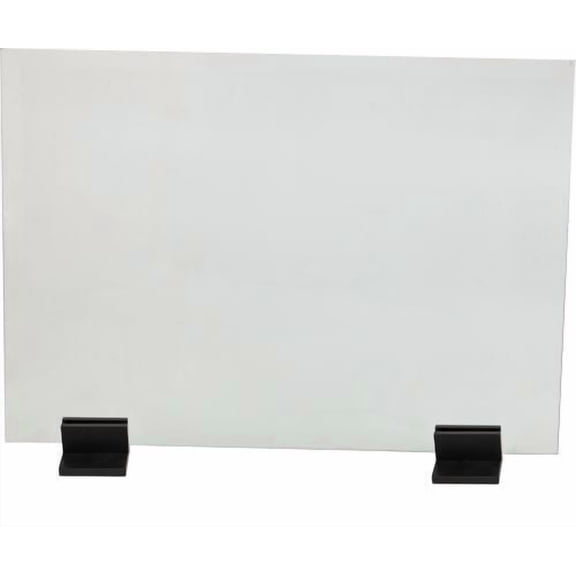 Dagan AH-GS-BLK Pair of Glass Screen Bases, Black