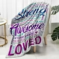 thumbnail image 4 of Super Soft Hug Blanket, Get Well Soon Gifts Blanket for Women After Surgery, Inspirational Gifts & Cancer Care Gifts for Women, Thinking of You Gifts for Friend Sister Coworker 50"x60" Rainbow, 4 of 6