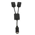 thumbnail image 1 of Macbook HUB splitter USB 3.1 tipo-C cable datos OTG a dos (negro), 1 of 8