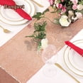 thumbnail image 4 of Rose Gold Sequin Table Runner, 12"x108" Table Cover Rectangle Table Runners Cloth for Wedding Engagement Birthday Holiday Party Table Decorations, 2 Pack, 4 of 8