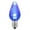 Blue, variant on Vickerman C7 Twinkle Transparent Plastic LED Blue Dimmable Bulb, 25 per bag