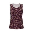 thumbnail image 3 of Picia Beautiful Purple Butterflies Pattern Women's Workout Tank Top,Breathable Activewear,Slim Fit Athletic Top,Versatile Workout Moisture-wicking top-Small, 3 of 9