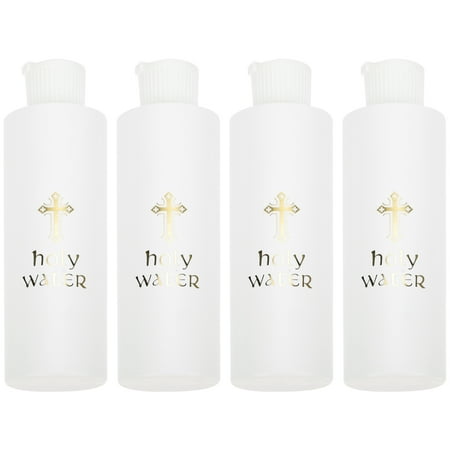 

NUOLUX 4Pcs Holy Water Bottles Professional Exorcism Bottles Household Holy Containers Baptism Accessory