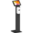thumbnail image 4 of Premium Locking Floor Stand Kiosk with Automiatic Soap Dispenser (Black), 4 of 8