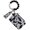 Cow Print, variant on Tassel Keychain Stylish Western Cowboy Bead Keychain Wristlet Wallet for Card Holder Coin Purse