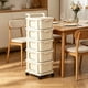 thumbnail image 1 of Rolling Storage Carts With Drawers Plastic Storage Drawer Unit With Wheels Mobile Organizer Carts For Snacks Toys, 1 of 6