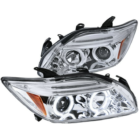 Spec-D Tuning New 2005-2010 Scion Tc Dual Halo Projector Led Lamps Head Lights 2005 2006 2007 2008 2009 2010 (Left + (Best Halo Headlight Brand)
