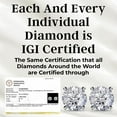 thumbnail image 2 of Diamond Stud Earrings for Women And Men 1 Carat Lab Created IGI Certified 925 Sterling Silver Studs with Platinum Plating G-H SI 1 Jewelry Gifts For Anniversary Wedding Birthday Gifts for Her, 2 of 8