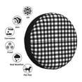 thumbnail image 5 of Rv Spare Tire Cover 15 inch - Black white Buffalo Plaid Tire Covers for Trailers, Adjustable Camper Spare Tire Cover, 5 of 7