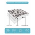 thumbnail image 5 of Farmhouse Black Full Size Down Alternative Comforter, Lightweight Comforter Quilt Bedding Set with Pillow Shams Vintage Flower Leaf Botanical Plant All Seasons Bed Comforter Duvet Insert 78"x90", 5 of 7