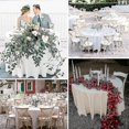 thumbnail image 3 of 8 Pack Round Tablecloth, 84 Inch White Disposable Table Covers Peva Waterproof Plastic Round Tablec, 3 of 5