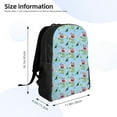 thumbnail image 4 of Fotbe Flamingos And Tropical Plants Travel Laptop Backpack, Business Slim Sturdy Laptops Backpack, Water Resistant College School Computer Bag Gift for Men & Women Fits 15.6 Inch Notebook, 4 of 8