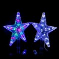 thumbnail image 3 of Estrella de Navidad de 8 pulgadas para la punta del árbol con luz LED de colores, lámpara de hadas de plástico para la copa del árbol, alimentada por batería, decoración navideña., 3 of 5