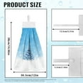 thumbnail image 7 of ZIATUBLE Christmas Trees Hanging Hand Towel Snowflakes Kitchen Hand Towels Set 3 Pack Decorative Hand Towels for Bathroom with Loop Fast Drying Dish Towel Hand Towels Decor Accessories, 7 of 7