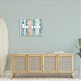 thumbnail image 2 of Stupell Industries Striped Beach Sign Various Sea Life Seaweed Coral Graphic Art Gray Framed Art Print Wall Art, Design by Ziwei Li, 2 of 5
