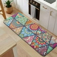 thumbnail image 5 of Multicolor Ethnic Geometric Pattern Kitchen Rug Mat,Kitchen Runner Rugs Non Skid Washable,Decorative Kitchen Floor Mats for Kitchen,Sink,Laundry,17"x47.2", 5 of 7
