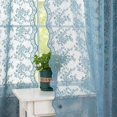thumbnail image 1 of Cortinas YJ YANJUN Stone Blue Encaje Transparente 132 x 160 cm, 1 of 6