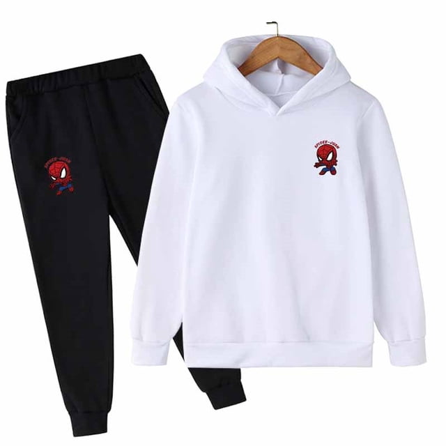 Marvel Spider-man moda bebé niño traje otoño ropa Casual conjunto Top 2 uds ropa de bebé conjunto para niños trajes infantiles niños ropa 140CM zhangmengya CONDUJO