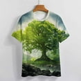 thumbnail image 3 of Tree with Life Women's Short Sleeve T-Shirt Crew Neck Casual Summer Trendy Loose Fit Tops, 3 of 6