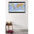 thumbnail image 2 of Map - World Time Zones Wall Poster, 22.375" x 34", Framed, 2 of 2