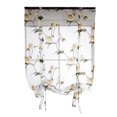thumbnail image 1 of Floral Roman Curtain Semi Sheer Window Shade Sling Tie Blinds for Living Room Balcony Bedroom 1 x 1.6m (Yellow), 1 of 3