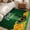 Green Yellow, variant on 2x3 Door Mat Rug, St. Patrick's Day Non-Skid Rubber Backing Large Rectangle Rugs - Living Room Bedroom Home Office, Funny Green Hats Leaves Coin Art Indoor Floor Mat Carpets Washable Rug