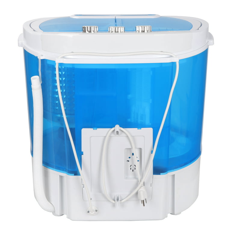 Zeny Portable Washing Machine, Mini Twin Tub Washing Machine with Washer&Spinner, Gravity Drain Pump, 9.9lbs Capacity