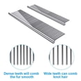 thumbnail image 2 of 2 Pack Dog Combs with Rounded Ends Stainless Steel Teeth, Cat Comb for Removing Tangles and Knots, Professional Grooming Tool for Long and Short Haired Dog, Cat, 6.5IN/7.5IN, 2 of 8