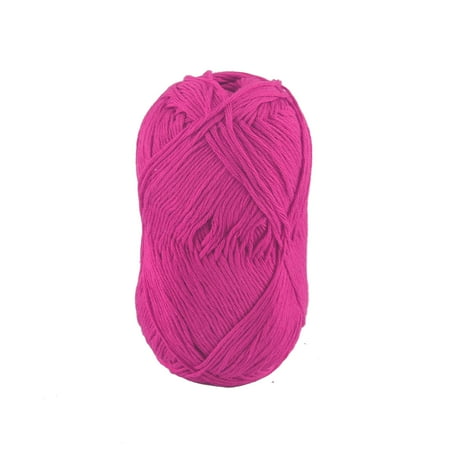 Fuchsia Crochet - Cotton Hand DIY Knitting Clothes Hat Sweater Crochet Thread 50 Gram Fuchsia