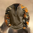 thumbnail image 5 of YUGYXL Sweatshirt for Men Stylish Spring 1/4 Zip Pullover Graphic Mens Camo Sweatshirt Sweatshirts Camouflage S, 5 of 5